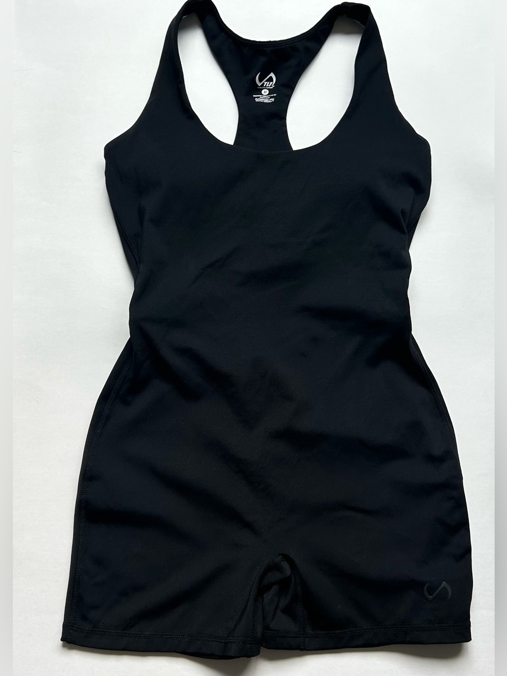 TLF Scrunch Butt Shorts Bodysuit — Black, Size M